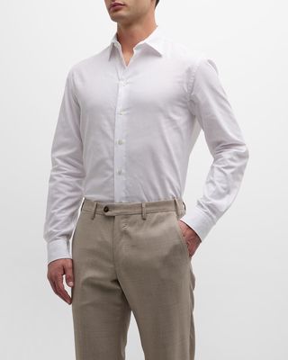 Men's Tonal Cotton Sport Shirt