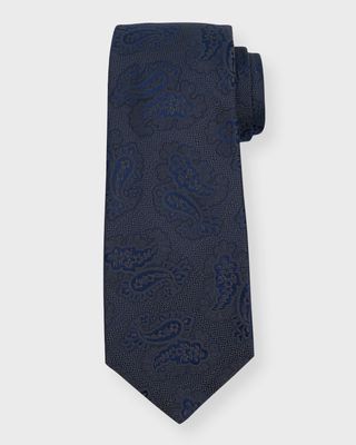 Men's Tonal Paisley Silk Tie