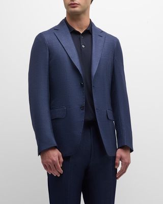 Men's Tonal Plaid Couture Sport Coat