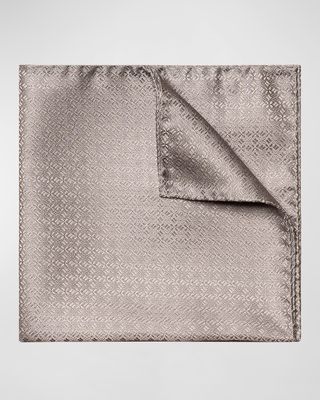Men's Tonal Silk Pocket Square