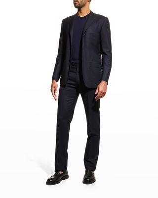 Men's Tonal Stripe Wool Suit