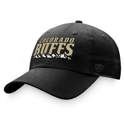 Men's Top of the World Black Colorado Buffaloes Adjustable Hat