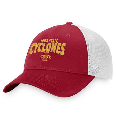 Men's Top of the World Cardinal/White Iowa State Cyclones Breakout Trucker Snapback Hat