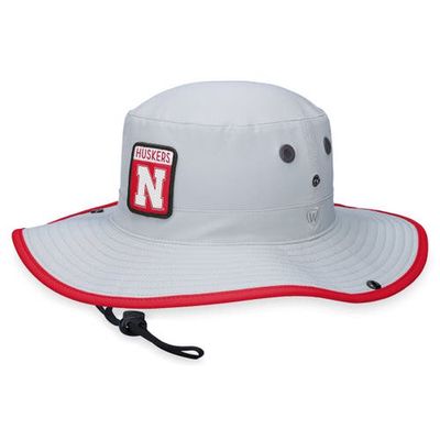 Men's Top of the World Gray Nebraska Huskers Steady Bucket Hat