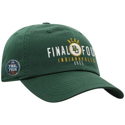 Men's Top of the World Green Baylor Bears 2021 NCAA Men's Basketball Tournament March Madness Final Four Bound Crew Adjustable Hat