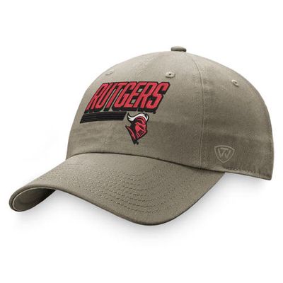 Men's Top of the World Khaki Rutgers Scarlet Knights Slice Adjustable Hat