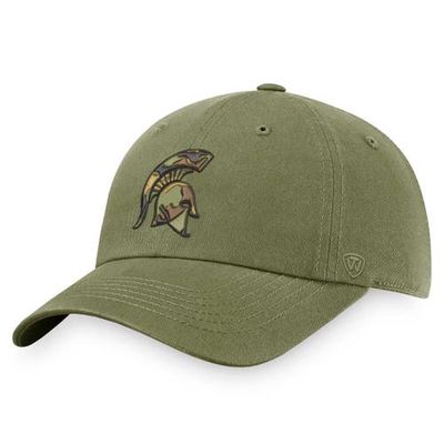 Men's Top of the World Olive Michigan State Spartans OHT Military Appreciation Unit Adjustable Hat