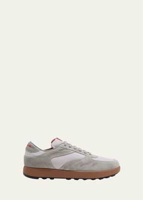 Men's Trail Mesh and Suede Low-Top Sneakers