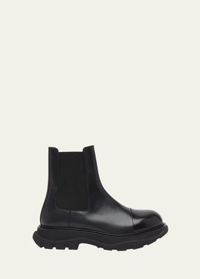 Men's Tread Leather Workwear-Sole Chelsea Boots