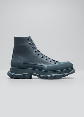 Men's Tread Slick Chunky-Sole Ankle Combat Boots
