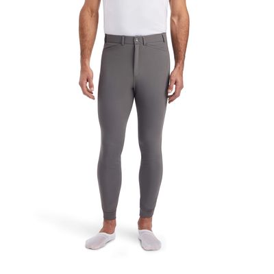 Men's Tri Factor Grip Knee Patch Breech in Plum Grey, Size: 28 Regular by Ariat