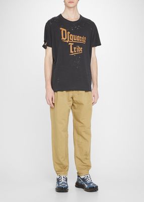 Men's Tribe Logo Destroyed T-Shirt