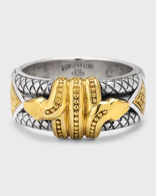 Men's Two-Tone Serpent Band Ring