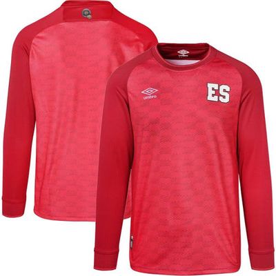 Men's Umbro Red El Salvador National Team 2023 Replica Long Sleeve Jersey