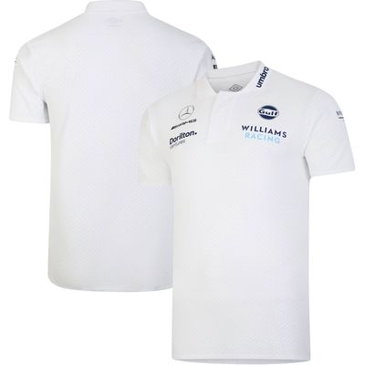 Men's Umbro White Williams Racing CVC Media Polo