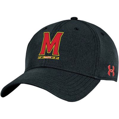 Men's Under Armour Black Maryland Terrapins Airvent Performance Adjustable Hat