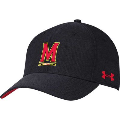 Men's Under Armour Black Maryland Terrapins CoolSwitch AirVent Adjustable Hat