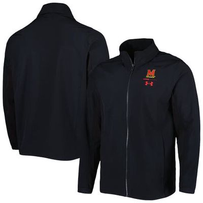 Men's Under Armour Black Maryland Terrapins Squad 3.0 Full-Zip Jacket