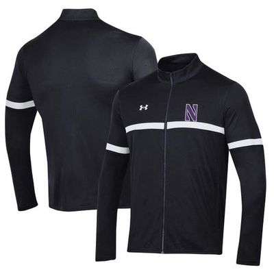 Men's Under Armour Black Northwestern Wildcats 2023 Assist Warm Up Full-Zip Jacket