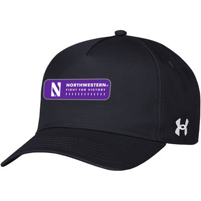 Men's Under Armour Black Northwestern Wildcats 2023 Sideline Adjustable Hat