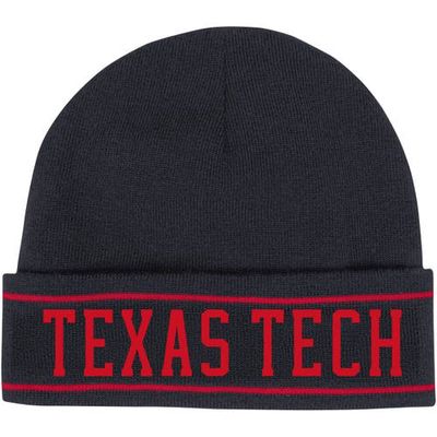 Men's Under Armour Black Texas Tech Red Raiders 2023 Sideline Lifestyle Performance Cuffed Knit Hat