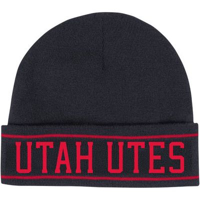 Men's Under Armour Black Utah Utes 2023 Sideline Lifestyle Performance Cuffed Knit Hat
