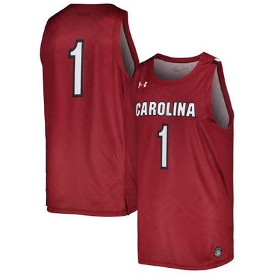 Men's Under Armour Garnet South Carolina Gamecocks Replica Basketball Jersey