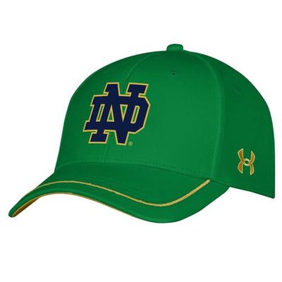 Men's Under Armour Green Notre Dame Fighting Irish Blitzing Accent Iso-Chill Adjustable Hat