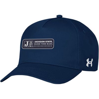 Men's Under Armour Navy Jackson State Tigers 2023 Sideline Adjustable Hat