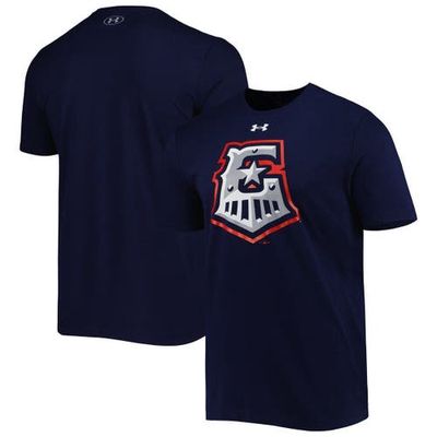 Men's Under Armour Navy Round Rock Express Wordmark T-Shirt