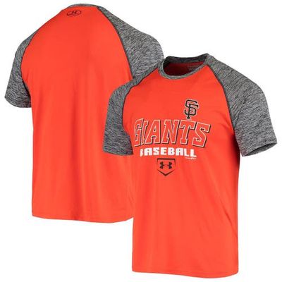 Men's Under Armour Orange San Francisco Giants Twist Performance Raglan T-Shirt
