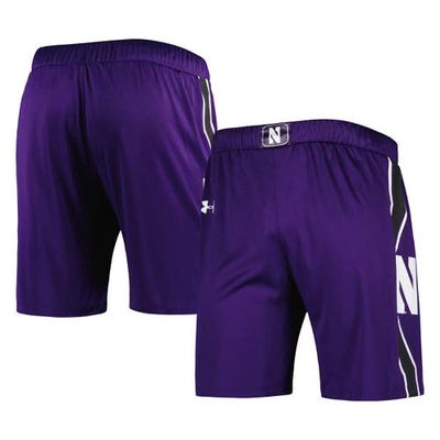 Men's Under Armour Purple Northwestern Wildcats Logo Replica Basketball Shorts