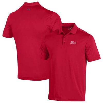 Men's Under Armour Red 3M Open T2 Green Polo