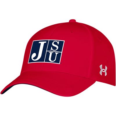 Men's Under Armour Red Jackson State Tigers Blitzing Accent Iso-Chill Adjustable Hat