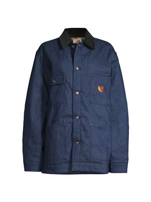 Men's Unisex Chore Denim Jacket - Blue - Size Small
