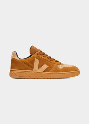 Men's V-10 Bicolor Leather Low-Top Sneakers