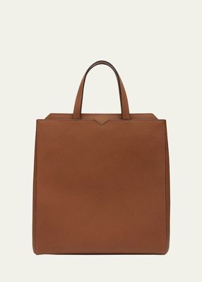 Men's V-Line Calfksin Tote Bag