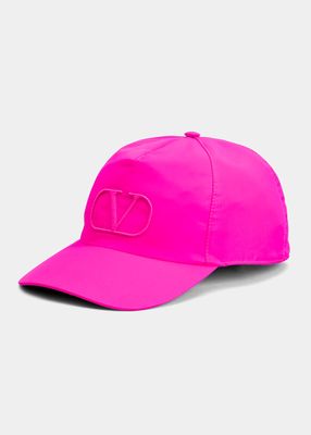Men's V-Logo Nylon Baseball Hat