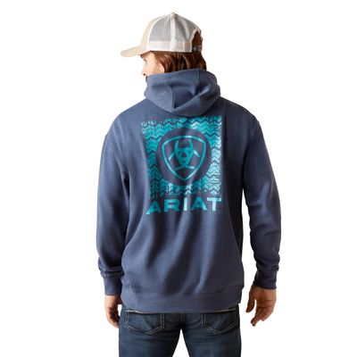 Men's V Waves Hoodie in Deep Space, Size: Small by Ariat