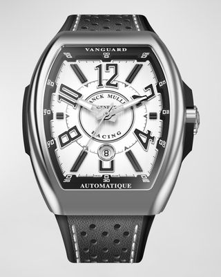 Men's Vanguard Racing Automatic Black and White Accent Watch