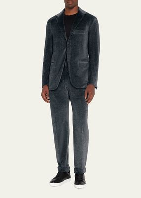 Men's Velvet Two-Piece Suit
