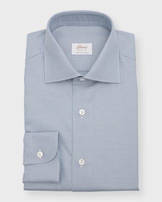 Men's Ventiquattro Micro-Print Dress Shirt
