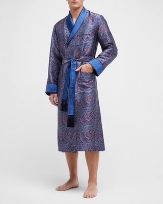 Men's Verona 59 Silk Brocade Robe