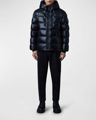 Men's Victor Lustrous Quilted Down Jacket