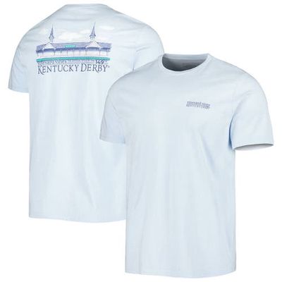 Men's Vineyard Vines Light Blue Kentucky Derby Painted Stripes T-Shirt