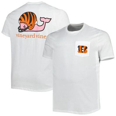 Men's Vineyard Vines White Cincinnati Bengals Big & Tall Helmet T-Shirt