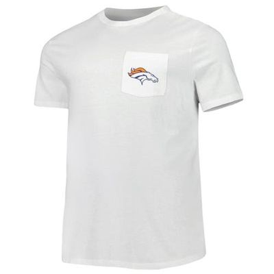 Men's Vineyard Vines White Denver Broncos Big & Tall Helmet T-Shirt