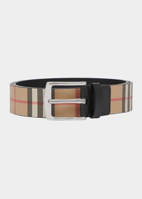 Men's Vintage Check Belt