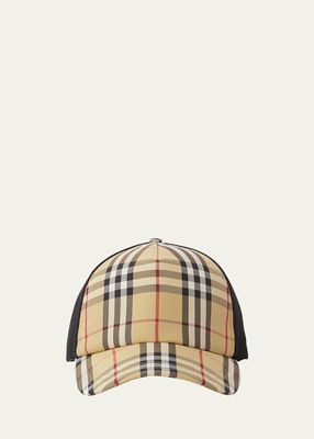 Men's Vintage Check Trucker Hat