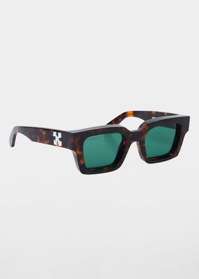 Men's Virgil Arrows-Logo Square Sunglasses